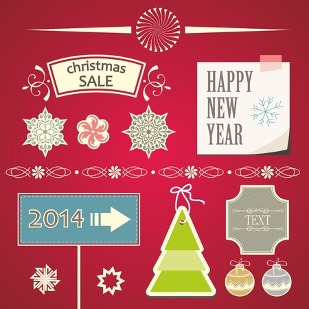 christmas ornaments and decorative elements christmas decorations and labels stock vector 22810995 - Decorative Christmas Labels christmas ornaments and decorative elements christmas decorations and labels stock vector 22810995 - Decorative Christmas Labels