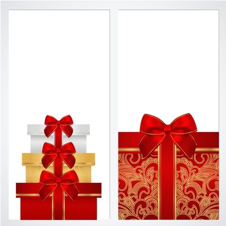 voucher gift certificate coupon template with border frame christmas gift certificate border