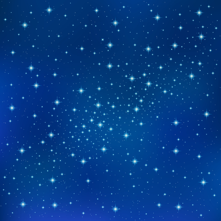 お手軽価格で贈りやすい Cielo Clipart e Illustrazioni Vettoriali, Blu Stellato 版画