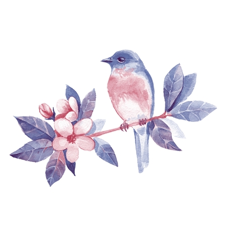 62199426-分岐-1-の鳥-手描きの