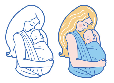 137 421 Maman Et Bebe Vectores Ilustraciones Y Graficos 123rf