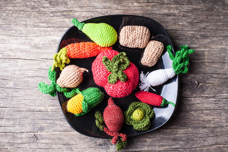 Légumes Crochet Sur Une Plaque Jouets écologiques Pour Les Légumes Crochet Sur Une Plaque Jouets écologiques Pour Les