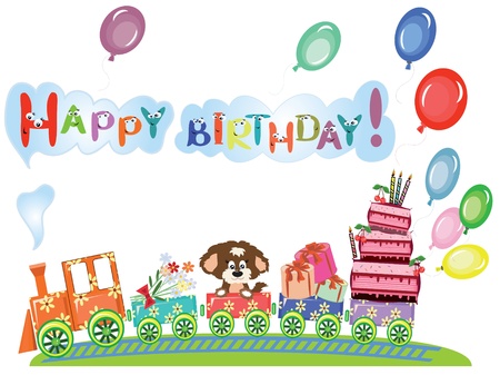 Birthday frame Vector Illustration