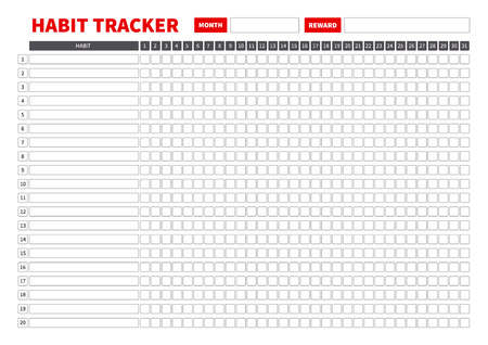 habit tracker template