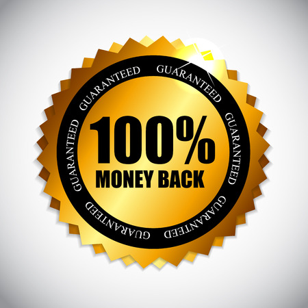 Best choice golden label with ribbon vector illustration Stock Photo