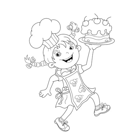 cartoon girl template