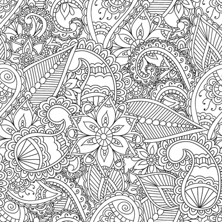 Spiksplinternieuw Kleurplaten Voor Volwassenen. Henna Mehndi Doodles Abstract DT-53