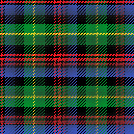 vector seamless pattern Scottish tartan Black Watch, black, red,green, yellow, blue - 29467133