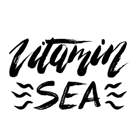 ビタミン海インク フリーハンド レタリング 感動的なフレーズ モダン