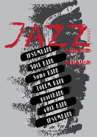 ロック モンスターのドラマー ドラムを演奏します キャラクター デザイン タイポグラフィのロック デザイン ベクター イラストのイラスト素材 ベクタ Image