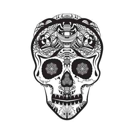 ornamental skull dia de
