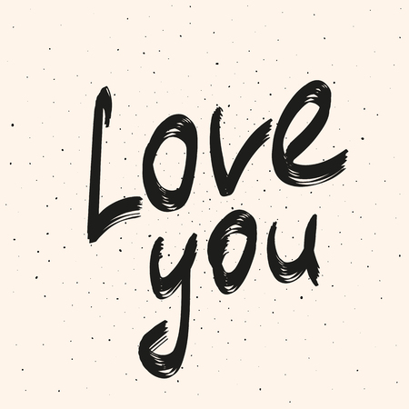 I love you lettering stylish text Royalty Free Vector Image