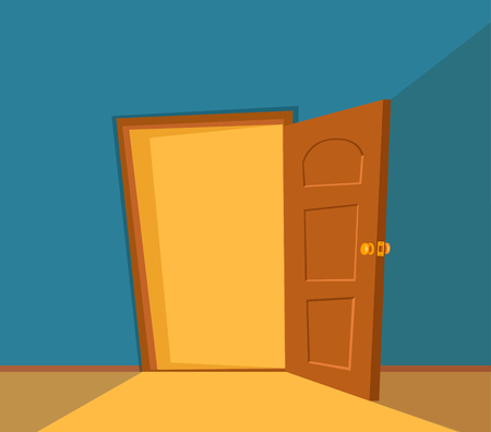 Cartoon Open Door Cliparts, Stock Vector and Royalty Free Cartoon Open Door  Illustrations