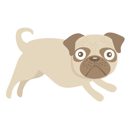 可愛いパグ犬イラストのイラスト素材 ベクタ Image 可愛いパグ犬イラストのイラスト素材 ベクタ Image
