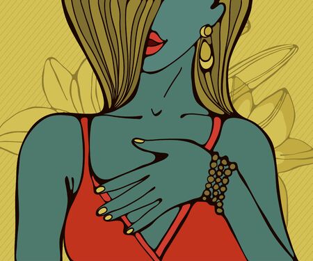 MI BLOC, QUE NO BLOG - Página 15 70623615-dibujado-a-mano-retrato-de-una-bella-mujer-sensual