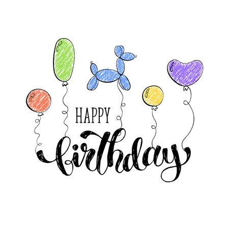 Carte De Voeux De Joyeux Anniversaire Calligraphie Dessinee A La Main Isolee Sur Fond Blanc Ballons D Anniversaire Vector Illustration En Style Cartoon Clip Art Libres De Droits Vecteurs Et Illustration Image Carte De Voeux De Joyeux Anniversaire Calligraphie Dessinee A La Main Isolee Sur Fond Blanc Ballons D Anniversaire Vector Illustration En Style Cartoon Clip Art Libres De Droits Vecteurs Et Illustration Image