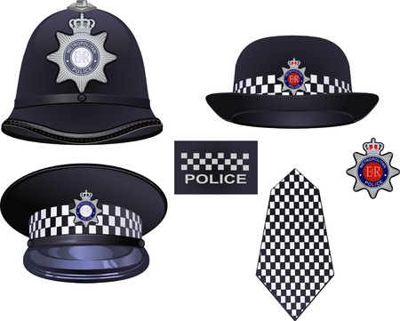 イギリス警察 制帽 帽子 British UK Police 実物 キャップ 個人装備