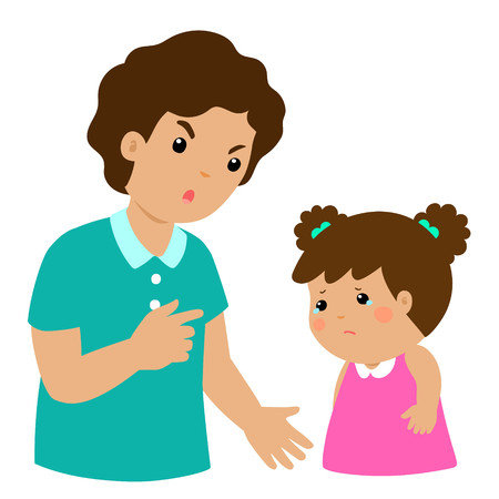 父は自分の娘に怒って 彼女を責めます お父さんは叱る子供ベクター イラストです のイラスト素材 ベクタ Image 父は自分の娘に怒って 彼女を責めます お父さんは叱る子供ベクター イラストです のイラスト素材 ベクタ Image