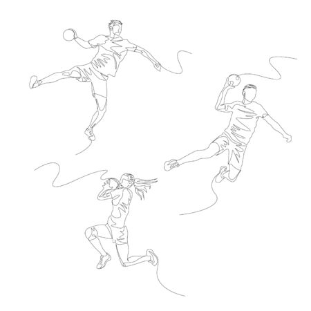 Handball Stock Illustrations Cliparts And Royalty Free Handball Vectors