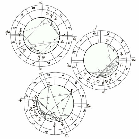natal astrological chart signs illustration royalty free cliparts astrological charts