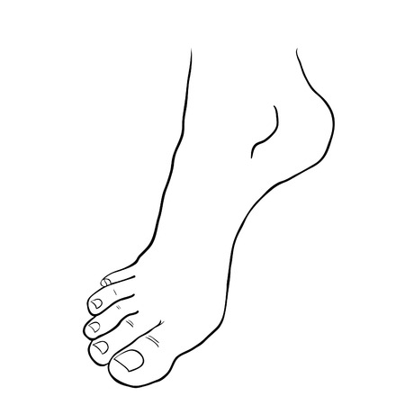 足の裏を男性ベクトル イラストのイラスト素材 ベクタ Image 足の裏を男性ベクトル イラストのイラスト素材 ベクタ Image