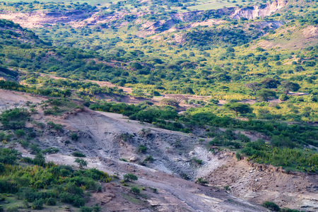 オルドバイ渓谷の風光明媚なビュー の写真素材 画像素材 Image