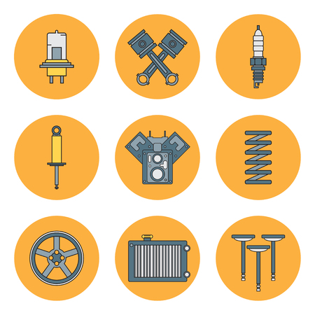 ライン フラット カラー ベクトル アイコン車パーツ足回り終了内燃エンジン要素で設定します 産業 漫画のスタイル イラストやデザインの要素 オート サービス メンテナンス のイラスト素材 ベクタ Image ライン フラット カラー ベクトル アイコン車パーツ足回り終了内燃エンジン要素で設定します 産業 漫画のスタイル イラストやデザインの要素 オート サービス メンテナンス のイラスト素材 ベクタ Image