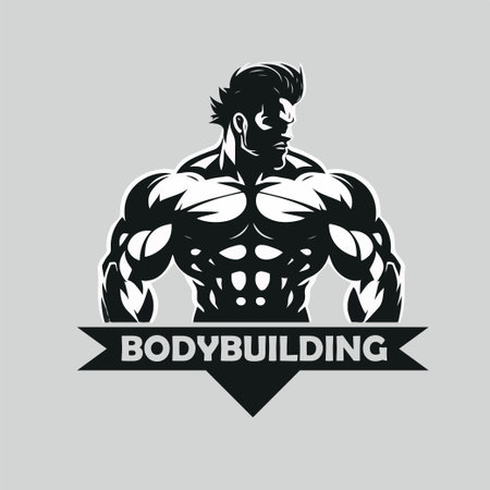 Fitness Gym Badge Or Emblem Vector Illustration. Man Bodybuilder  Silhouette. Retro Logo Design. Royalty Free SVG, Cliparts, Vectors, and  Stock Illustration. Image 201102664.