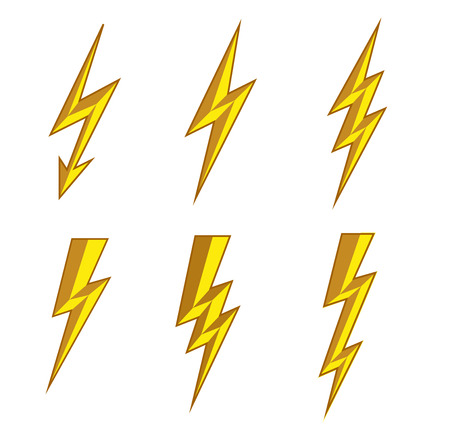 lightning thunderbolt icon vectorflash symbol illustrationlighting flash icons set flat style lighting a93 lighting