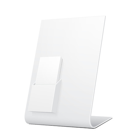 white pos poi cardboard blank empty show box holder for advertising advertising fliers