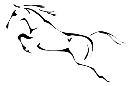 outline of a horse