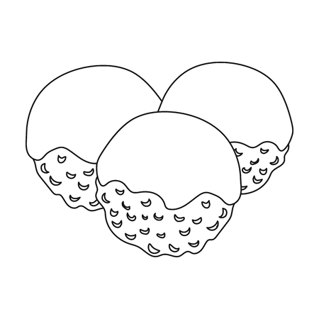 白い背景に分離されたアウトライン スタイルのたこ焼きアイコン 寿司シンボル株式ベクトル イラスト のイラスト素材 ベクタ Image 白い背景に分離されたアウトライン スタイルのたこ焼きアイコン 寿司シンボル株式ベクトル イラスト のイラスト素材 ベクタ Image