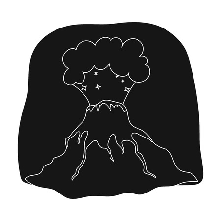 白い背景に分離された黒のスタイルで火山噴火アイコン 恐竜や先史時代のシンボル株式ベクトル イラスト のイラスト素材 ベクタ Image 白い背景に分離された黒のスタイルで火山噴火アイコン 恐竜や先史時代のシンボル株式ベクトル イラスト のイラスト素材 ベクタ Image