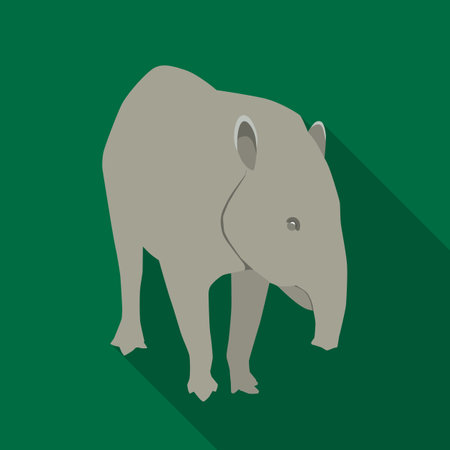 白い背景で隔離のフラット スタイルのメキシコ バク アイコン メキシコ国シンボル株式ベクトル イラスト のイラスト素材 ベクタ Image