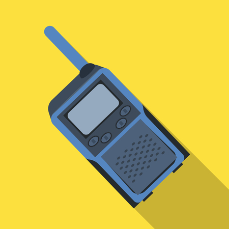 トランシーバー Talkie Paintball 単一モノクロ スタイル ベクトル シンボル ストック イラスト Web のアイコン のイラスト素材 ベクタ Image