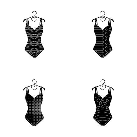 水着の種類 水着は黒スタイル ベクトル シンボル ストック イラスト Web のコレクションのアイコンを設定します のイラスト素材 ベクタ Image 水着の種類 水着は黒スタイル ベクトル シンボル ストック イラスト Web のコレクションのアイコンを設定します のイラスト素材 ベクタ Image