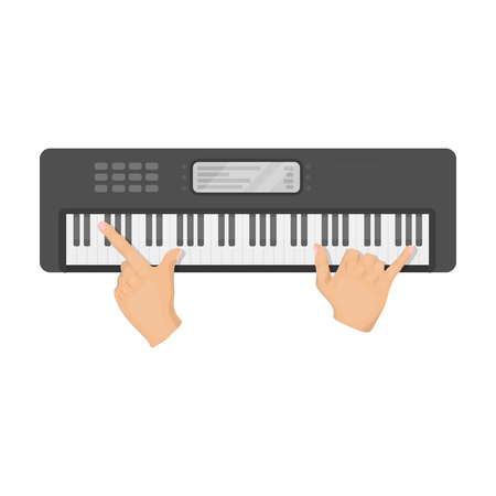 電子キーボード楽器の演奏 シンセサイザー Electroorgan 単一モノクロ スタイル ベクトル シンボル ストック イラスト Web のアイコン のイラスト素材 ベクタ Image 7286