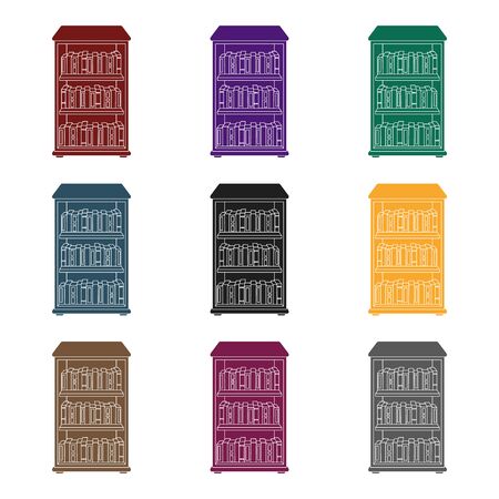 白い背景で隔離の黒のデザインの本棚のアイコン 図書館や書店のシンボル株式ベクトル イラスト のイラスト素材 ベクタ Image 白い背景で隔離の黒のデザインの本棚のアイコン 図書館や書店のシンボル株式ベクトル イラスト のイラスト素材 ベクタ Image