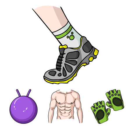 男性の胴体 体操手袋 ボール スニーカーをジャンプします フィットネスは 漫画スタイルのベクトル シンボル ストック イラストでコレクションのアイコンを設定します のイラスト素材 ベクタ Image 男性の胴体 体操手袋 ボール スニーカーをジャンプします フィットネスは 漫画スタイルのベクトル シンボル ストック イラストでコレクションのアイコンを設定します のイラスト素材 ベクタ Image