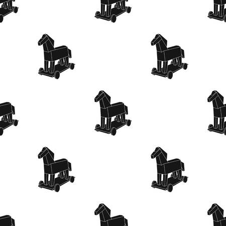 ブラック スタイルの白い背景で隔離のトロイの木馬のアイコン ハッカーやハッキングのシンボル株式ベクトル イラスト のイラスト素材 ベクタ Image ブラック スタイルの白い背景で隔離のトロイの木馬のアイコン ハッカーやハッキングのシンボル株式ベクトル イラスト のイラスト素材 ベクタ Image