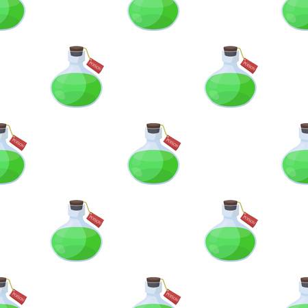 毒はラベルの付いた容器で 漫画スタイルのベクトル シンボル ストック イラスト Web で毒の液体 1 つのアイコン のイラスト素材 ベクタ Image