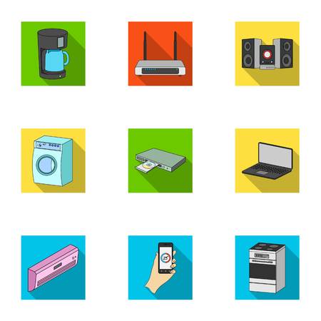 デザインのためのセットコレクションでキッチン家電黒のアイコン 家電や機器ベクトルシンボルストックウェブイラスト のイラスト素材 ベクタ Image