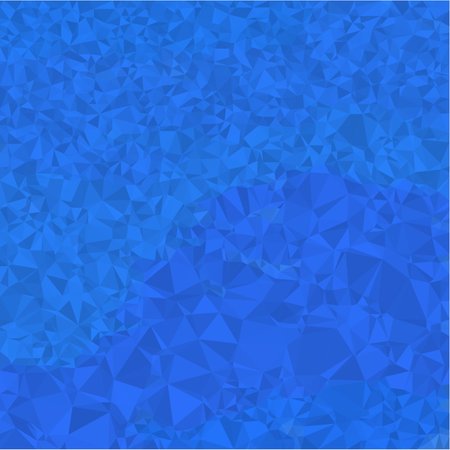 Abstract background of small triangles polygon blue fragments of light and dark sharp throughout the drawing Imagens