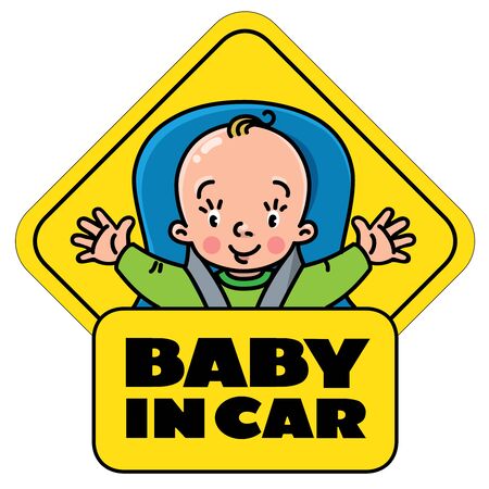 車の座席の赤ちゃん 後ろの窓のステッカーやサイン の写真素材 画像素材 Image 車の座席の赤ちゃん 後ろの窓のステッカーやサイン の写真素材 画像素材 Image