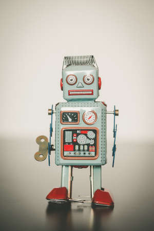 Symbol for a chatbot or social bot and algorithms Stock Photo