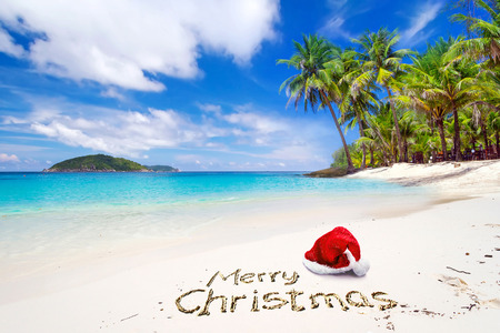 merry christmas greeting with santa hat on the tropical beach stock photo picture and royalty free image image 59458694 - Merry Christmas Beach Images merry christmas greeting with santa hat on the tropical beach stock photo picture and royalty free image image 59458694 - Merry Christmas Beach Images