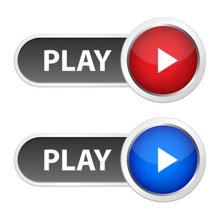 Play button vector design illustration isolated on background
