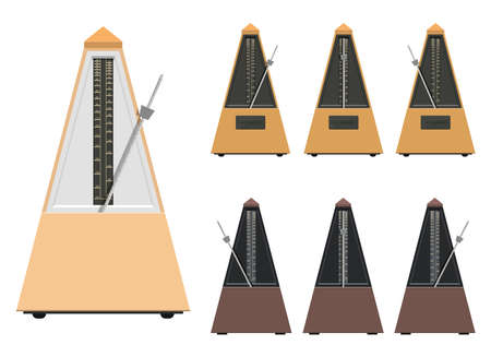 Metronoom vector ontwerp illustratie geïsoleerd op een witte background