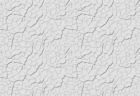 グレーの装飾的なプラスターはフラットの花びらを持つ粘土に似ており規模の異なるシームレス パターンのステッチで強調表示されています のイラスト素材 ベクタ Image