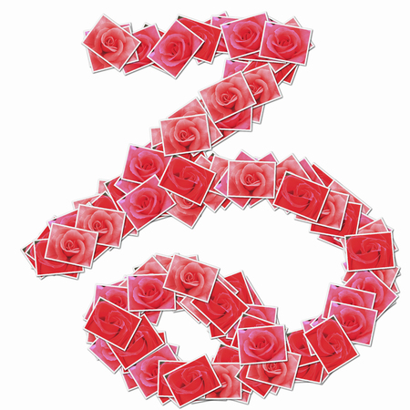 ローズは ひらがな文字を花します の写真素材 画像素材 Image